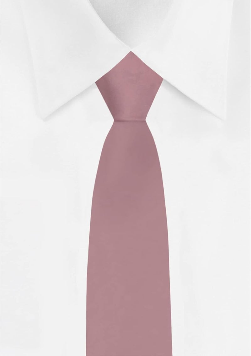 Jacob Alexander Boy's 11" Pretied Solid Color Zipper Tie - Image 2